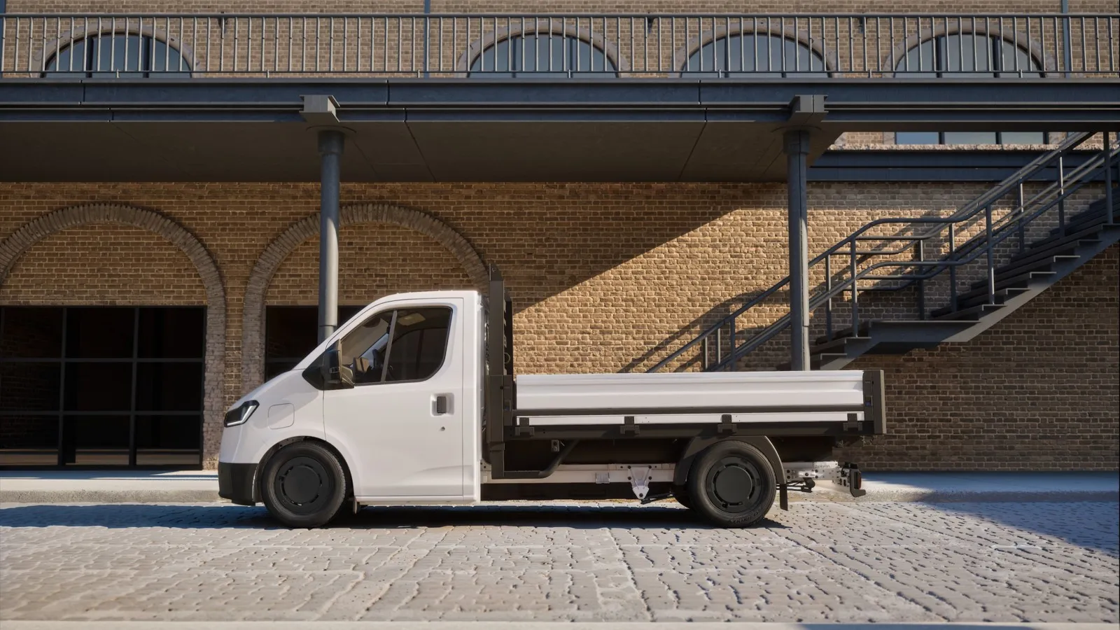 Der Ford Transit City als Fahrgestell mit Einzelkabine.