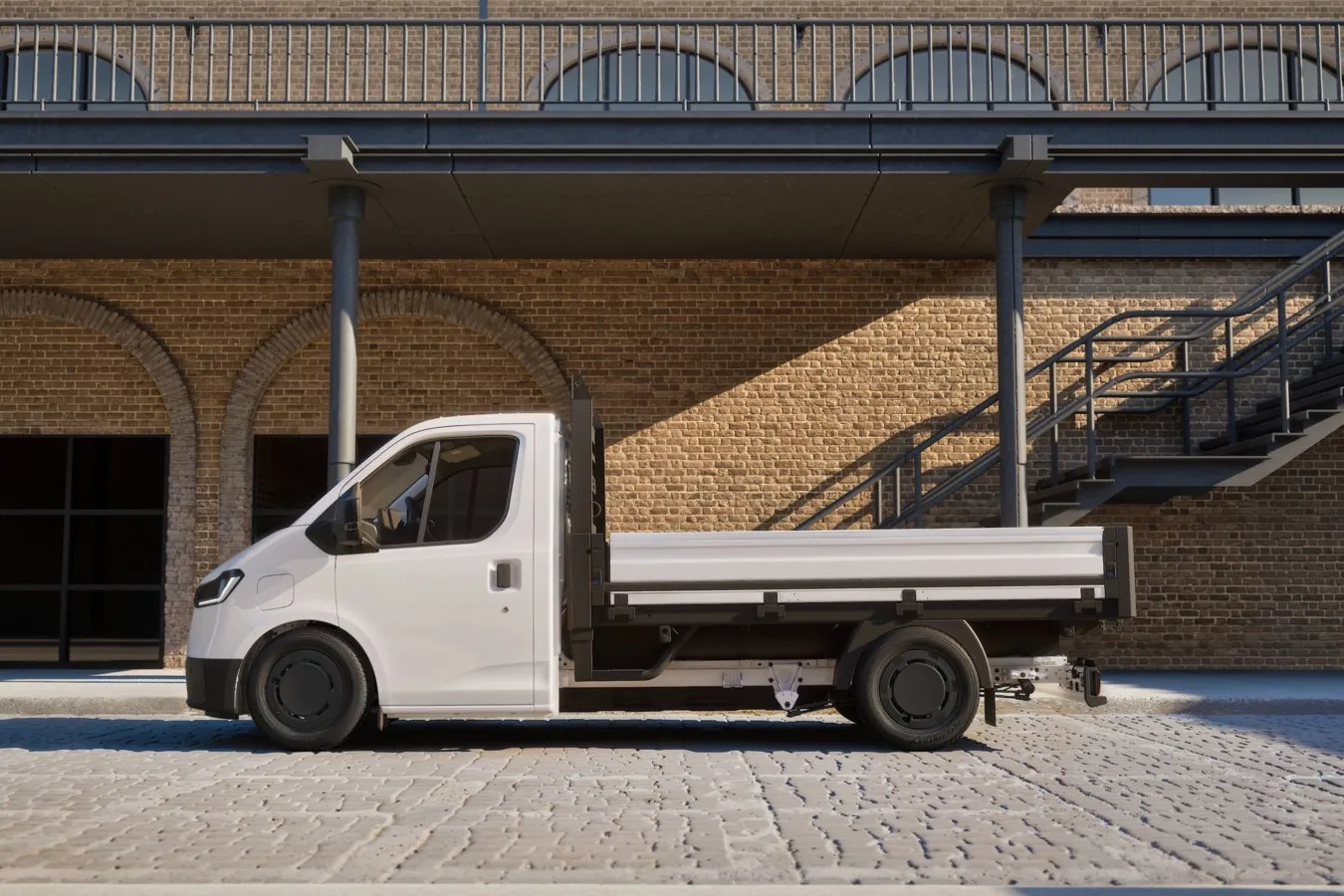 Der Ford Transit City als Fahrgestell mit Einzelkabine.