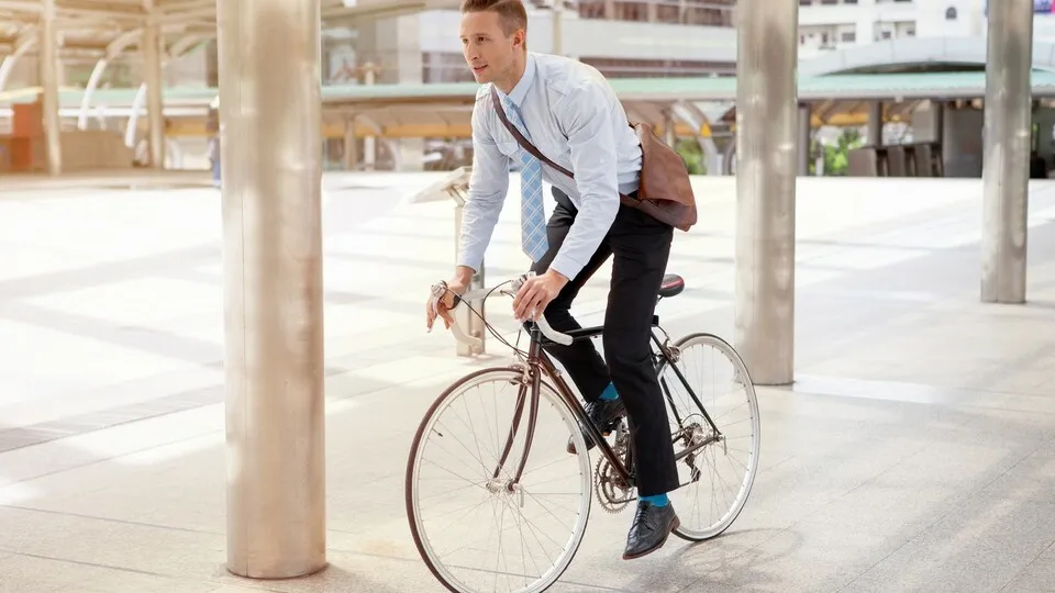 Mit dem Fahrrad zur Arbeit