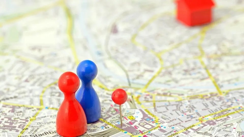 orientierung auf stadtplan