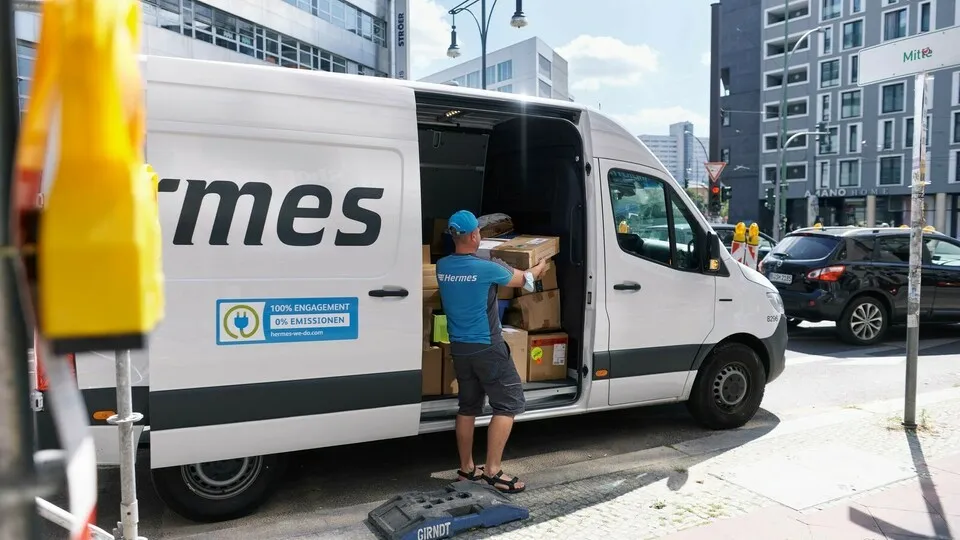 Derzeit sind 49 E-Transporter von Hermes in Hamburg unterwegs, bis 2023 sollen es 240 werden.