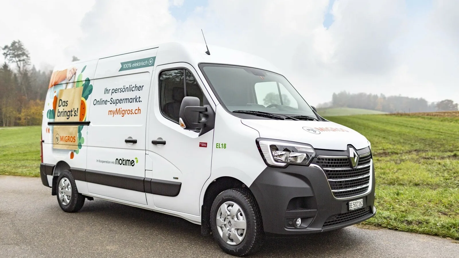 25 Renault Master ZE gingen als Auslieferungsfahrzeuge für den Online-Supermarkt Migros in die Schweiz.