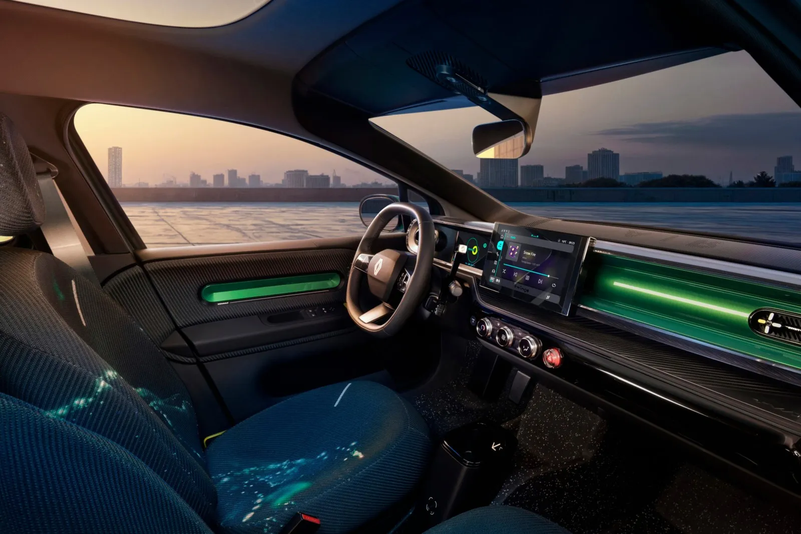 Infotainment und Co. werden Ã¼ber einen Touchscreen zwischen Fahrer und Beifahrer bedient, der wohl auch im kommenden Basismodell Serie sein dürfte.
