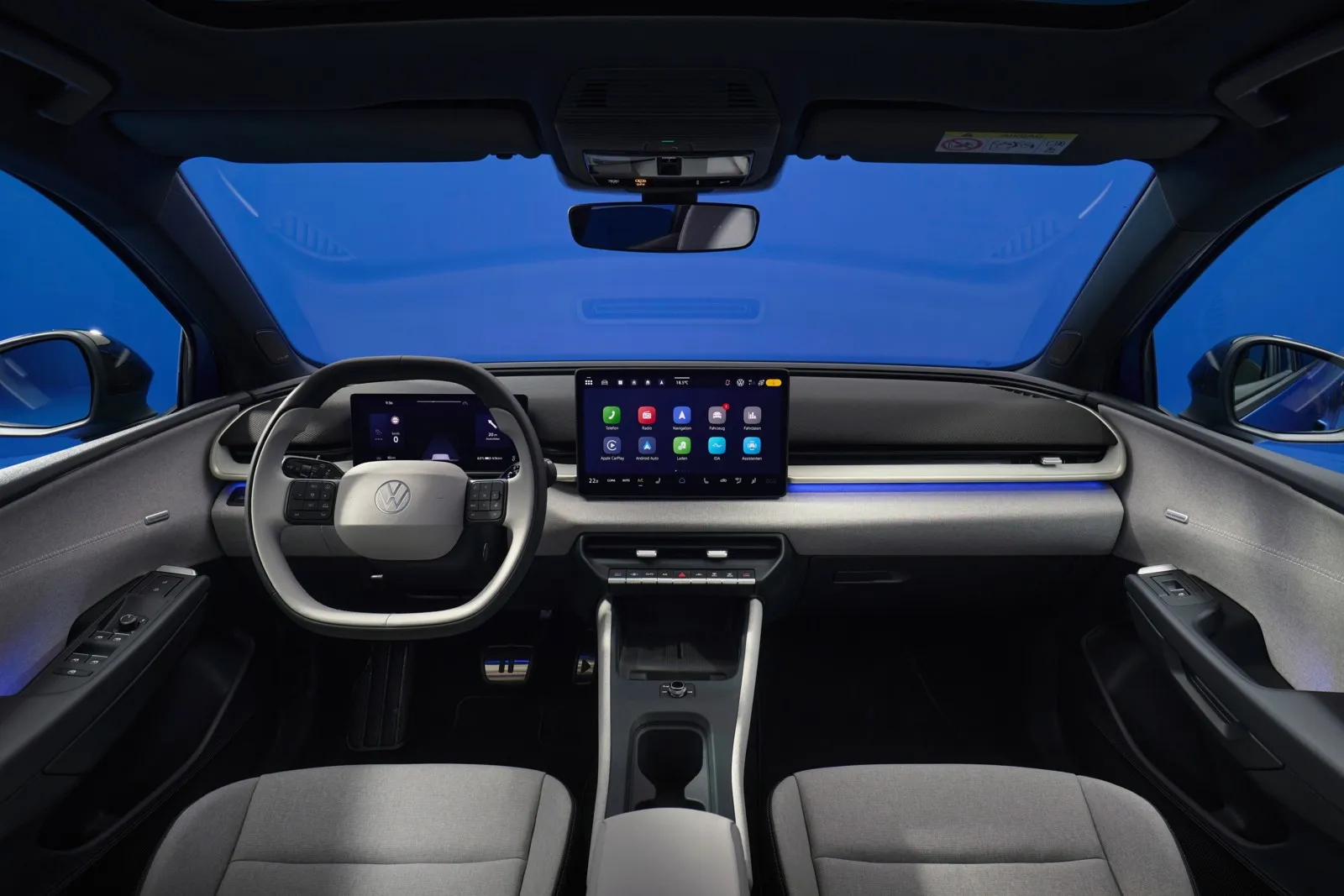 Die neue Cockpit-Landschaft mit dem digitalen Zehn-Zoll-Kombiinstrument.