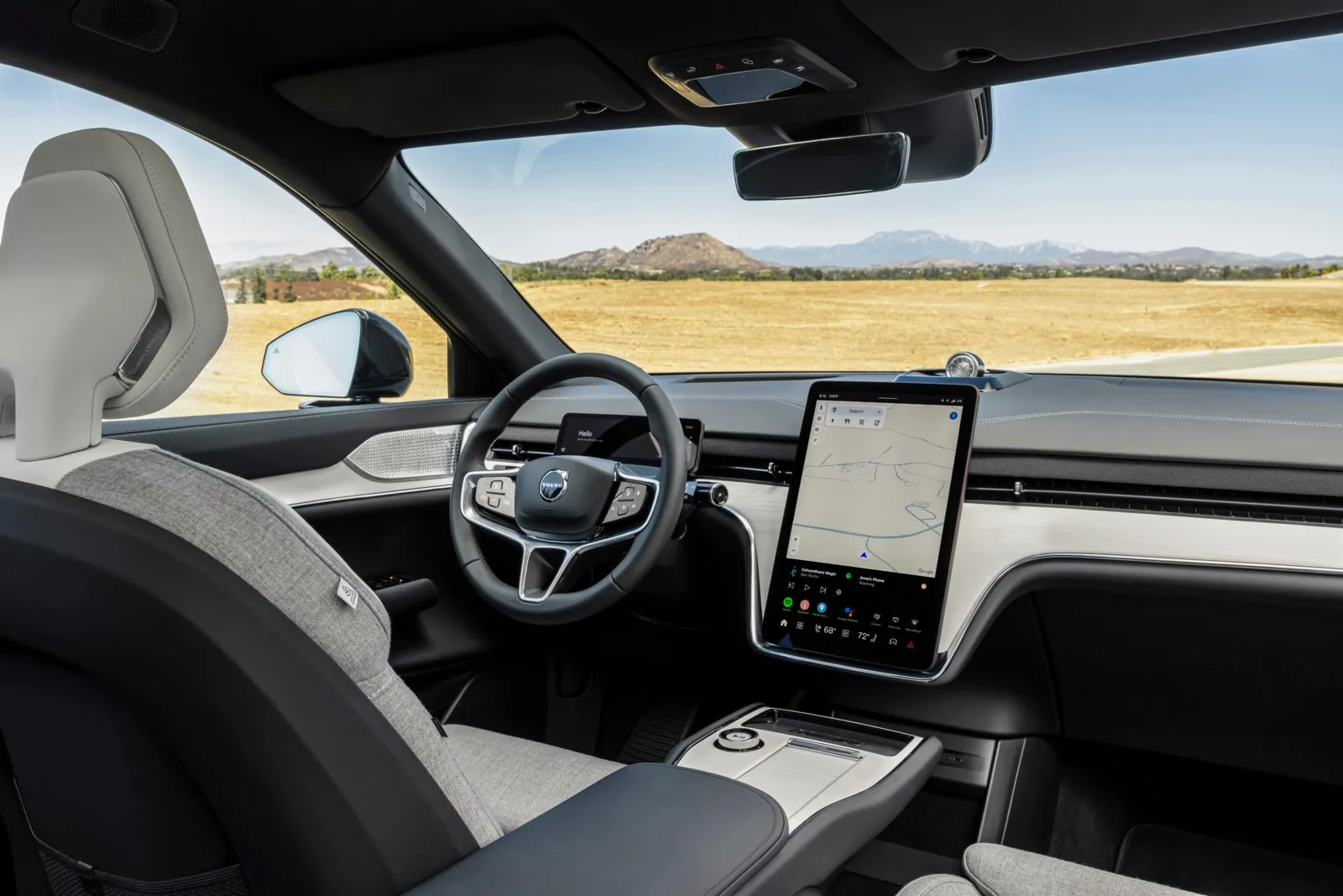 Der Innenraum des neuen Volvo EX90.
