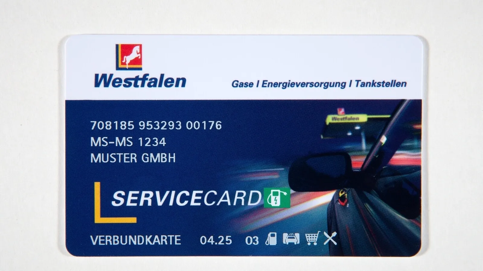 Die Westfalen Service Card wird auch von Total, OMV, AVIA, Agip, und Aral/BP akzeptiert.