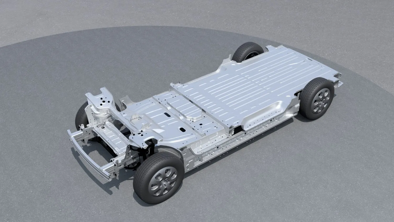 Basis der Flexis-Flotte ist ein Skateboard, in dem die Batterie, der Antrieb und die Leistungselektronik untergebracht sind.