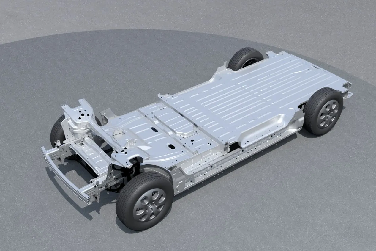 Basis der Flexis-Flotte ist ein Skateboard, in dem die Batterie, der Antrieb und die Leistungselektronik untergebracht sind.