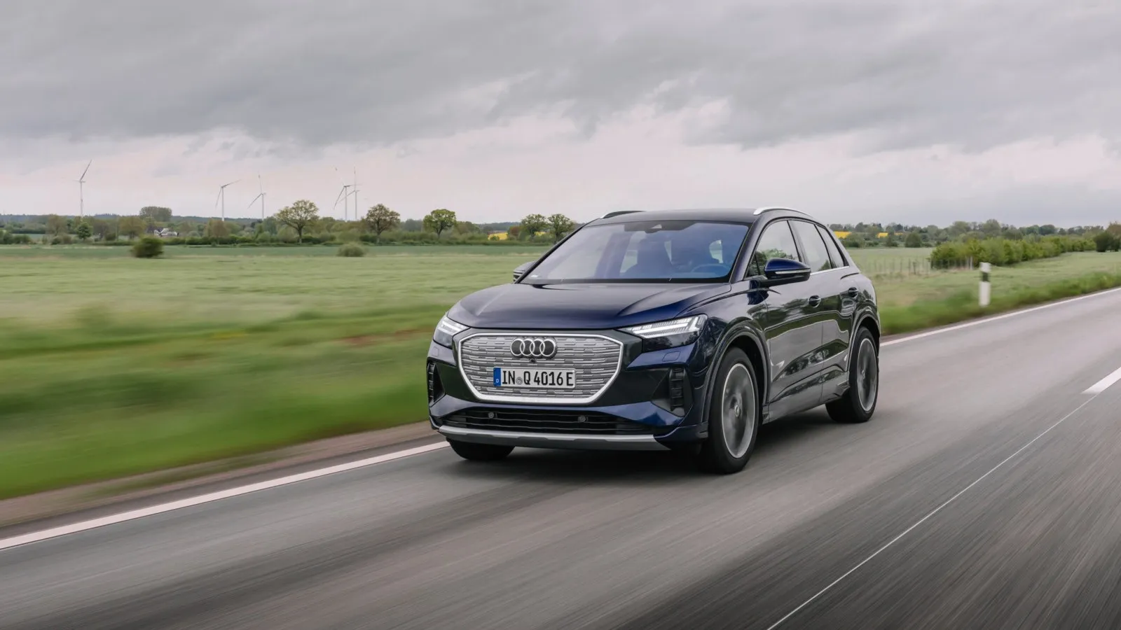 Platz acht mit 46,4 Prozent Händlereinkaufswert: der Audi Q4 40 e-Tron.