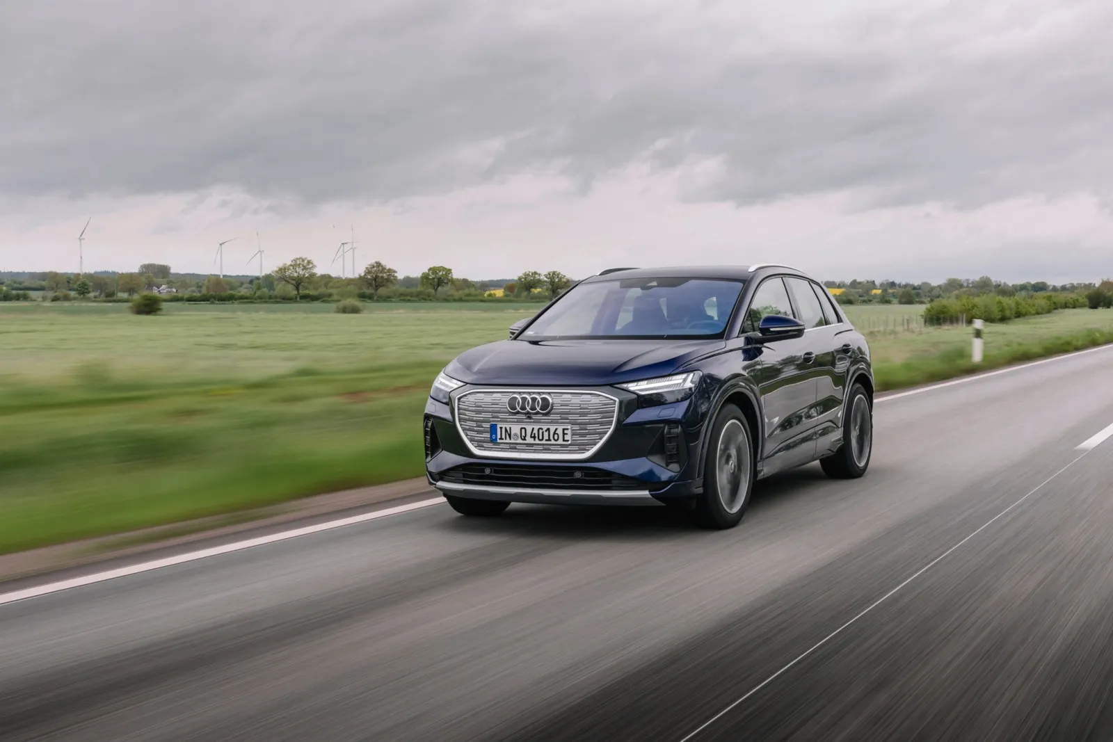 Platz acht mit 46,4 Prozent Händlereinkaufswert: der Audi Q4 40 e-Tron.
