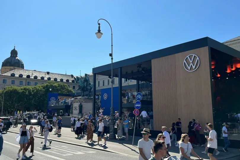 Open Space der IAA Mobility 2023: Auch die diesjährige Messe stand ganz im Zeichen des neuen VDA-Konzepts – das besonders viele chinesische Hersteller anzog.