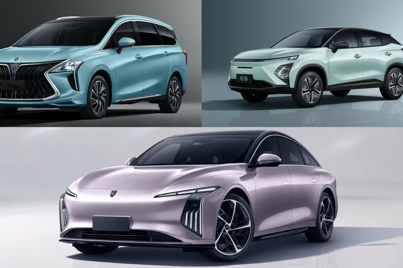 Dongfeng stellt unter anderem die Modelle Forthing 4 (Bild 1) und Forthing 7 (Bild 3) vor. Chery präsentiert fünf Neuheiten, darunter den Omoda 5 (Bild 2).