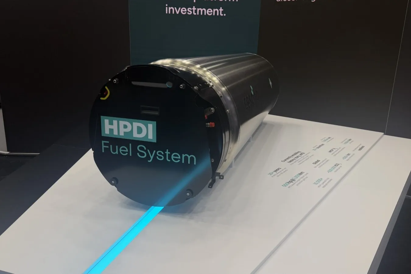 Cespira zeigt auf der IAA Transportation 2026 sein HPDI Fuel System für den Einsatz mit LNG und Bio-LNG.