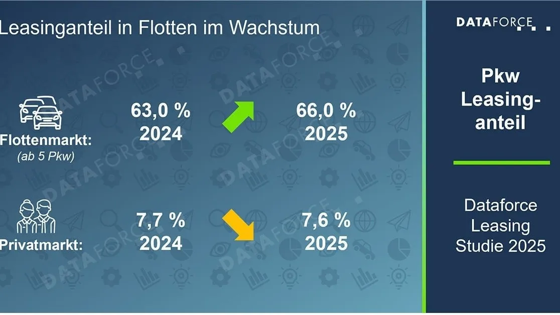 Der Leasinganteil in Flotten in Zahlen.