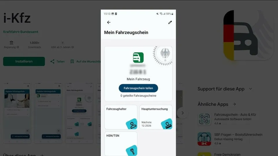 Die i-kfz-App steht nun im App-Store zur Verfügung.