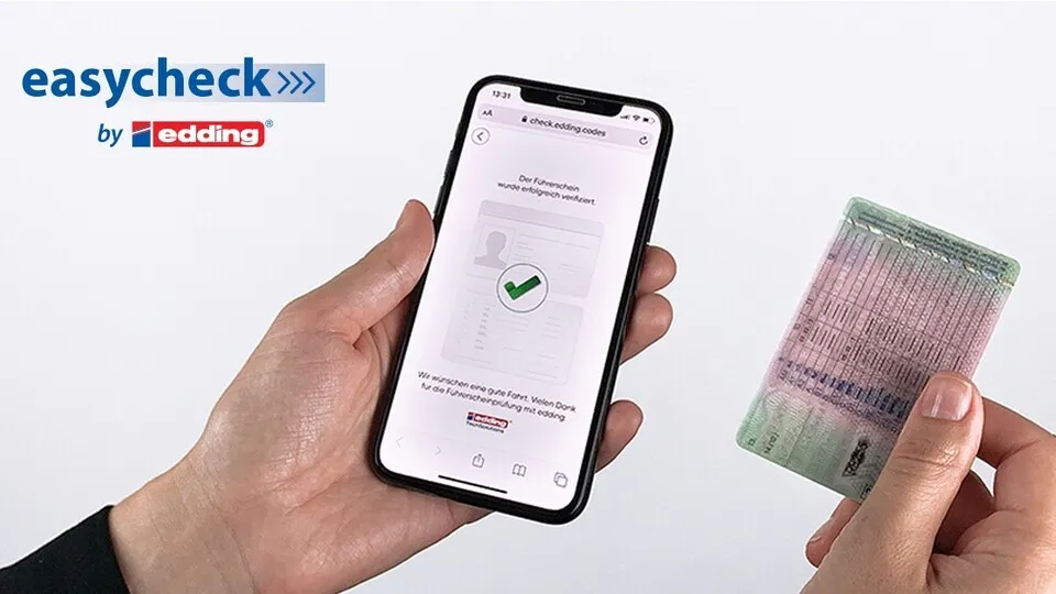 Führerschein-Check mit dem Edding-Code