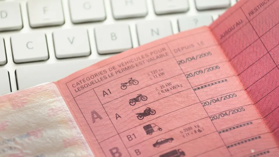 Führerschein und Keyboard