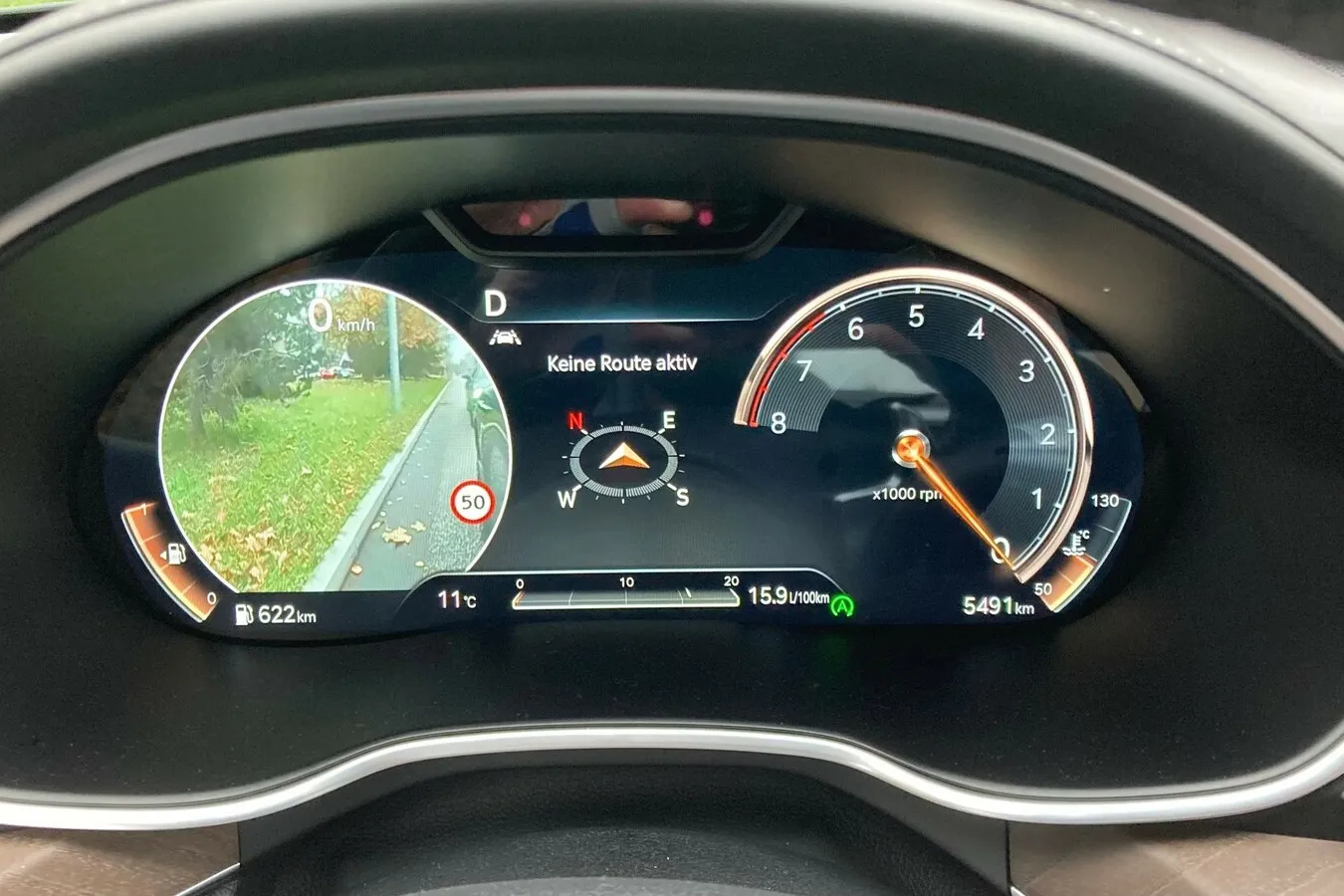 G80-Totwinkelassistent mit Videoeinblendung im Cockpit. Sehr sinnvoll und bereites bekannt aus anderen Modellen des Hyundai-Konzerns.