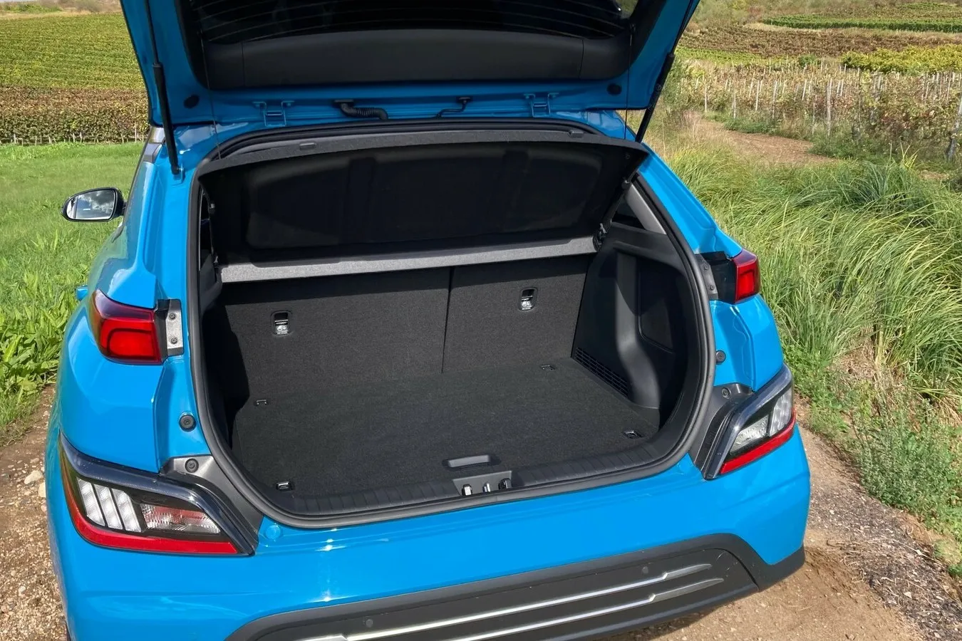 332 bis 1.114 Liter fasst der Kofferraum des vollelektrischen Hyundai Kona.