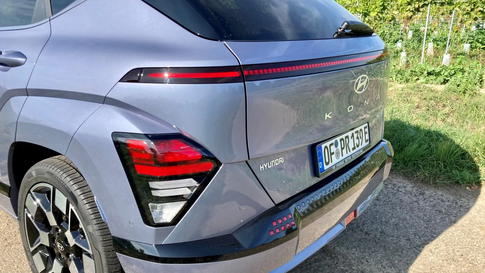 Typisch für den Kona: die Leuchten im Stoßfänger.