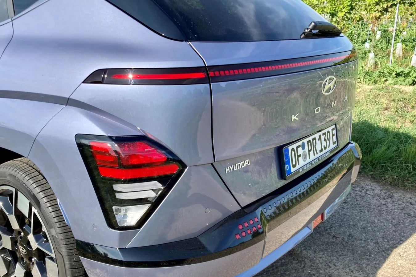 Typisch für den Kona: die Leuchten im Stoßfänger.
