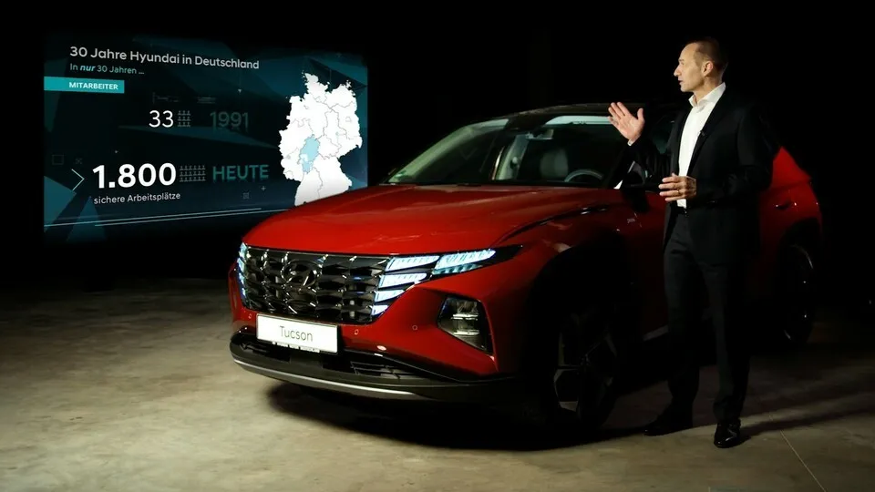 Hyundai-Deutschland-Geschäftsführer Jürgen Keller während der digitalen Jahrespressekonferenz 2021.