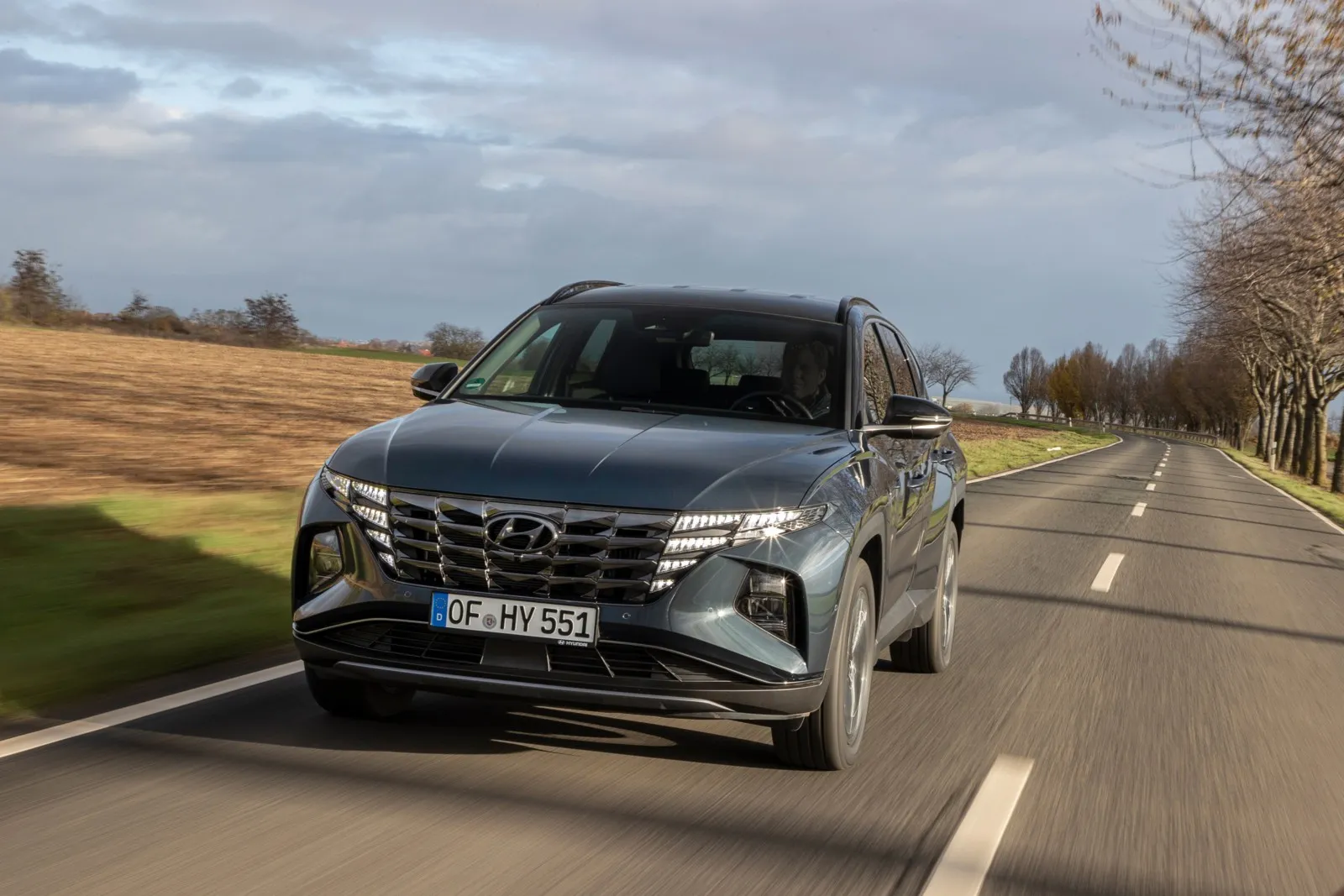 Hyundai Tucson 1.6 T-GDI 48V Hybrid 2WD: Das auffällig gezeichnete SUV verursacht in drei Jahren insgesamt 1.800 Euro Wartungskosten.