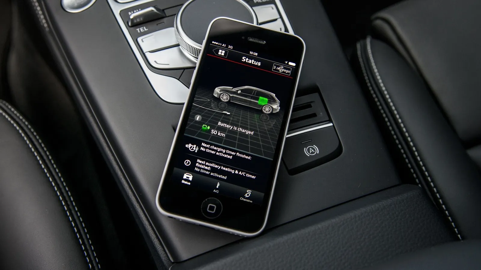 „Audi e-tron connect services-App“ for Smartphones”
