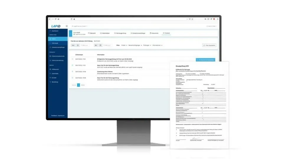 LapID: Automatische Verwaltung von UVV-Fristen und Dokumenten