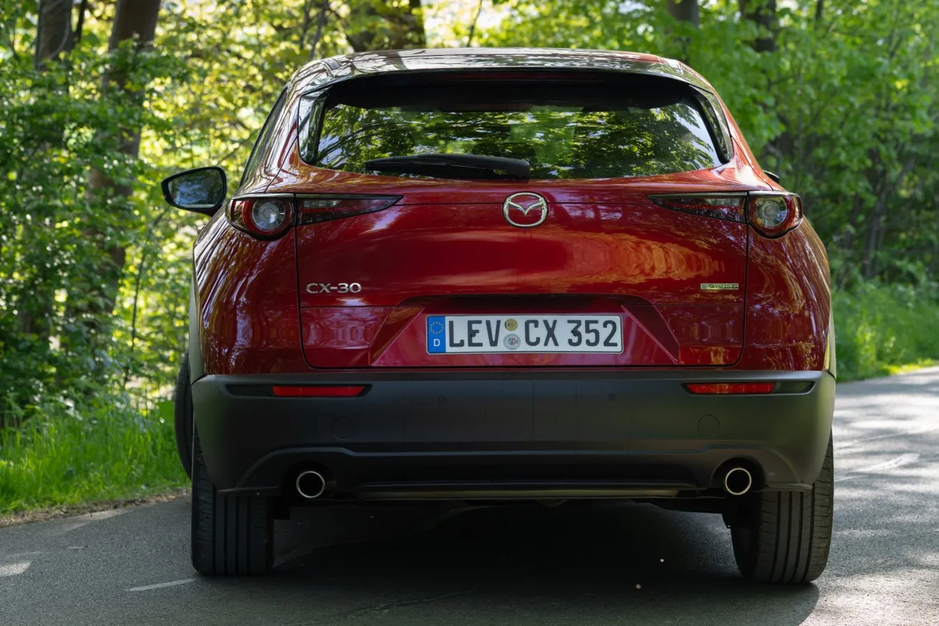Ein dynamisches Design macht den CX-30 aus.
