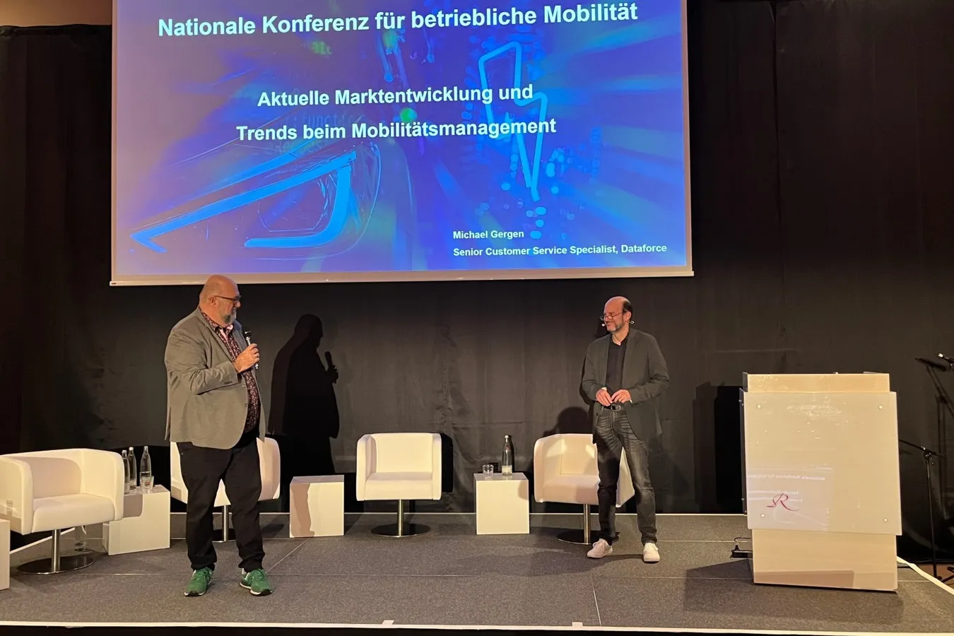 Michael Gergen (Dataforce) berichtete mit aktuellen Zahlen über die Bedeutung des Flottenmarkts.