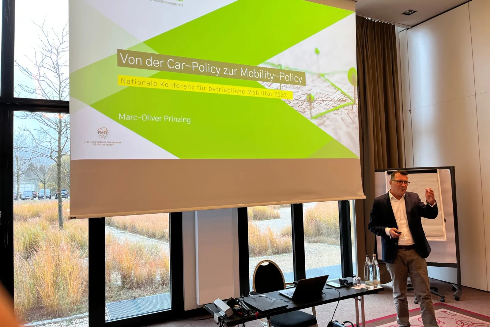 „Wir sprechen hier über Mobilität und nicht über Automobilität“, so Marc-Oliver Prinzing (BBM) in seinem Vortrag.