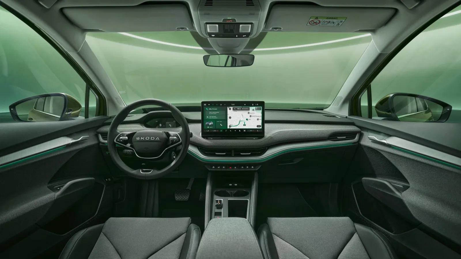 Das 13-Zoll-Infotainment-Touch-Display ist Serie im Enyaq.