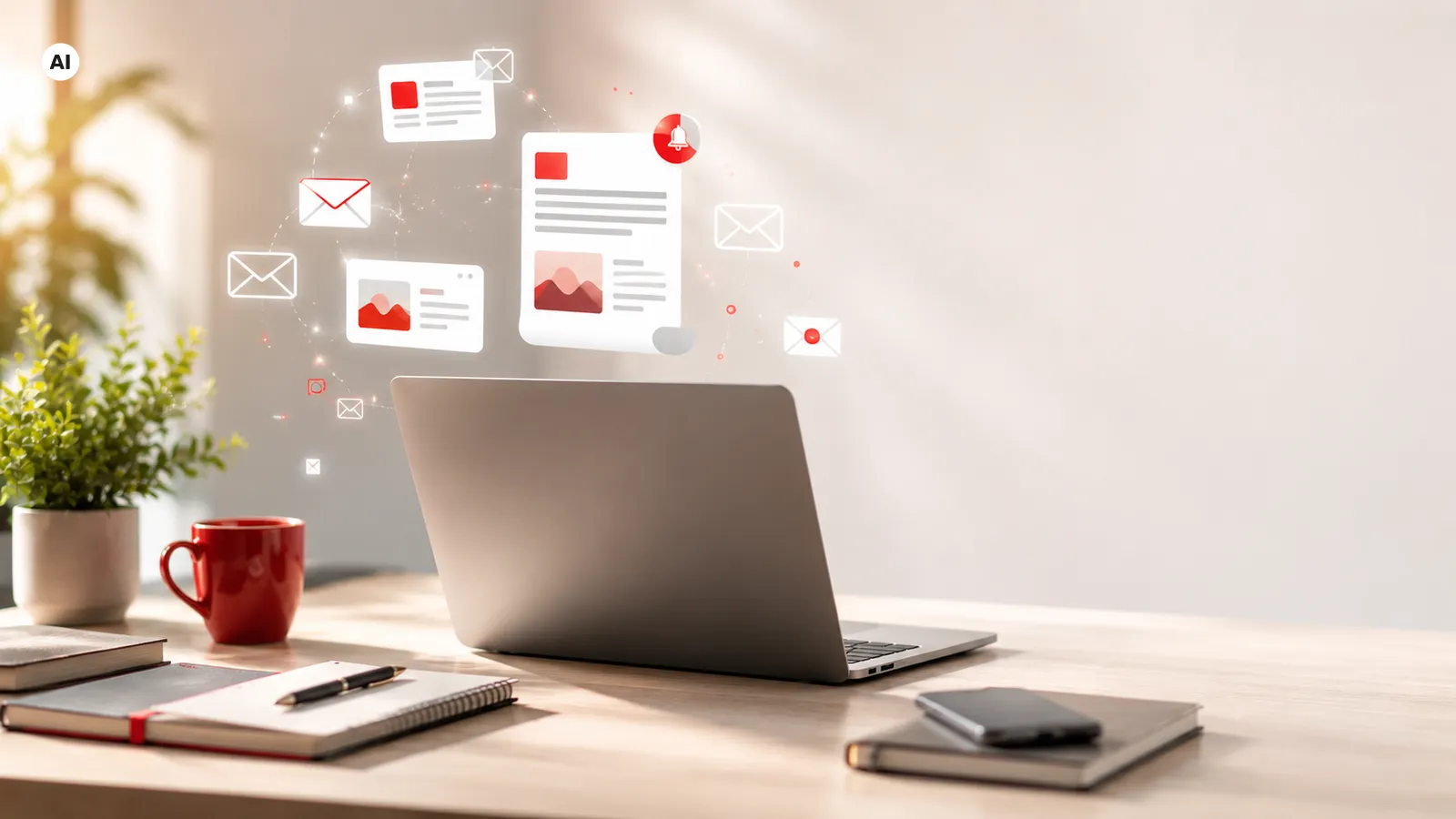 Newsletter-Anmeldung, KI-generiertes Bild (AI)