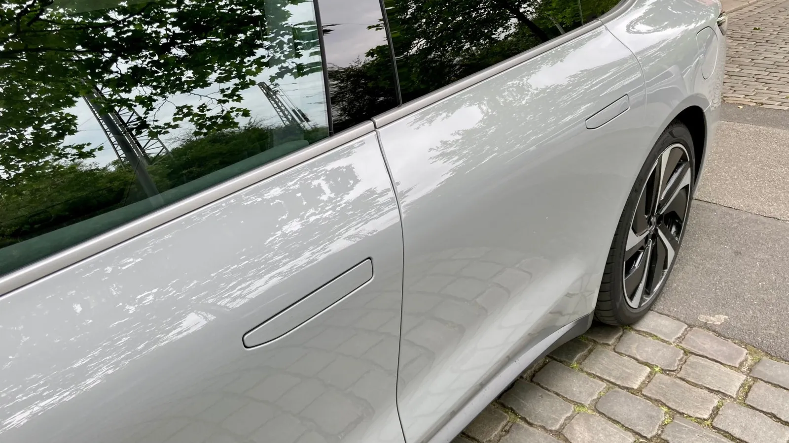 Eingeklappte ET7-Türgriffe für eine bessere Aerodynamik …