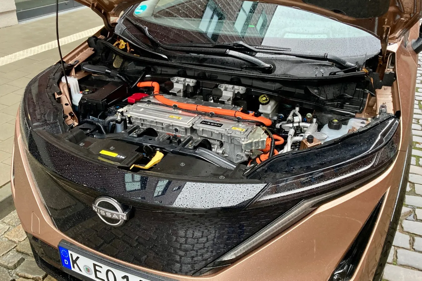 Ein Gepäckfach vorn (Frunk) hat Nissan für den Ariya jedoch nicht vorgesehen.