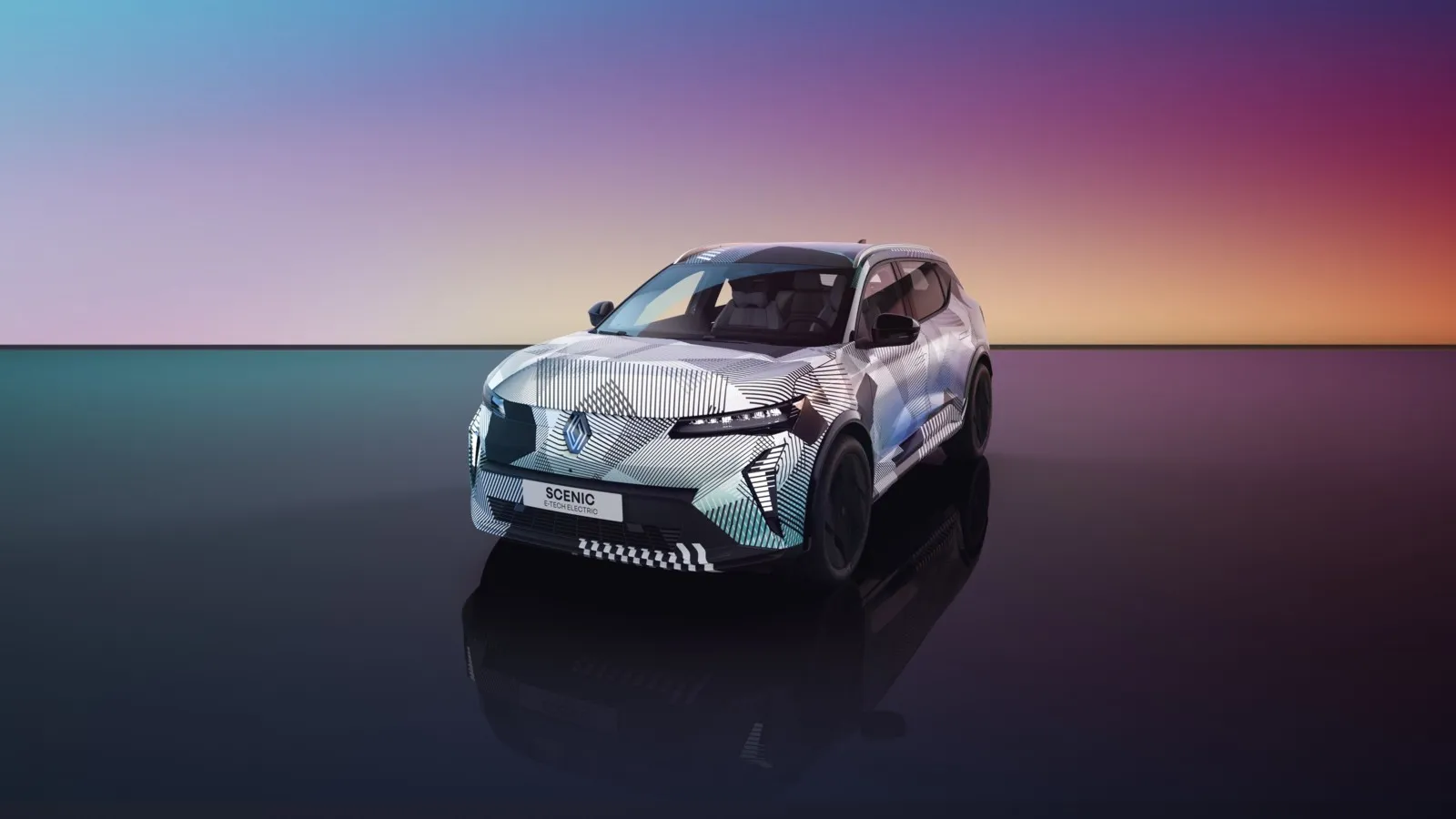 rster Ausblick auf den neuen Renault Scenic E-Tech Electric: Mit der Silhouette des zweiten C-Segment-Elektroautos im Rahmen der „Renaulution Strategie“ kündigt Renault die nächste Modellneuheit an, die auf der IAA Mobility 2023 erstmals unverhüllt ins Rampenlicht rollen wird.