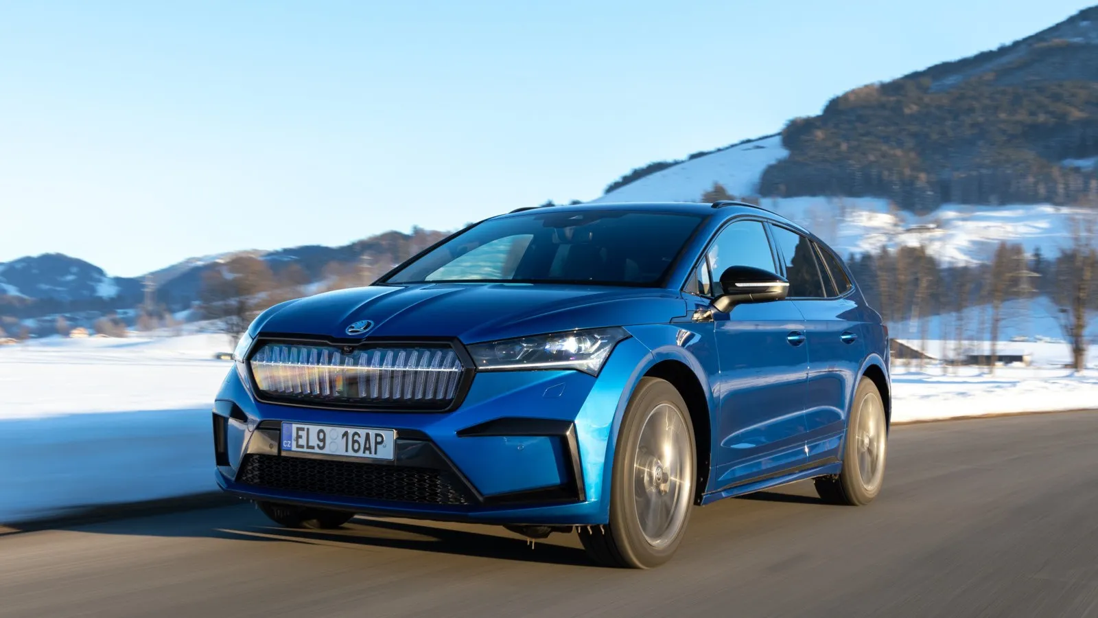 Platz neun mit 46,2 Prozent Händlereinkaufswert: der Skoda Enyaq iV 80 Lodge.