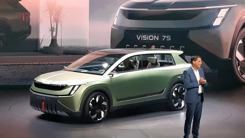Skoda-Chef Klaus Zellmer stellte Ende August in Prag die Studie Vision 7S vor, die die neue Marken-Strategie verkörpern soll.