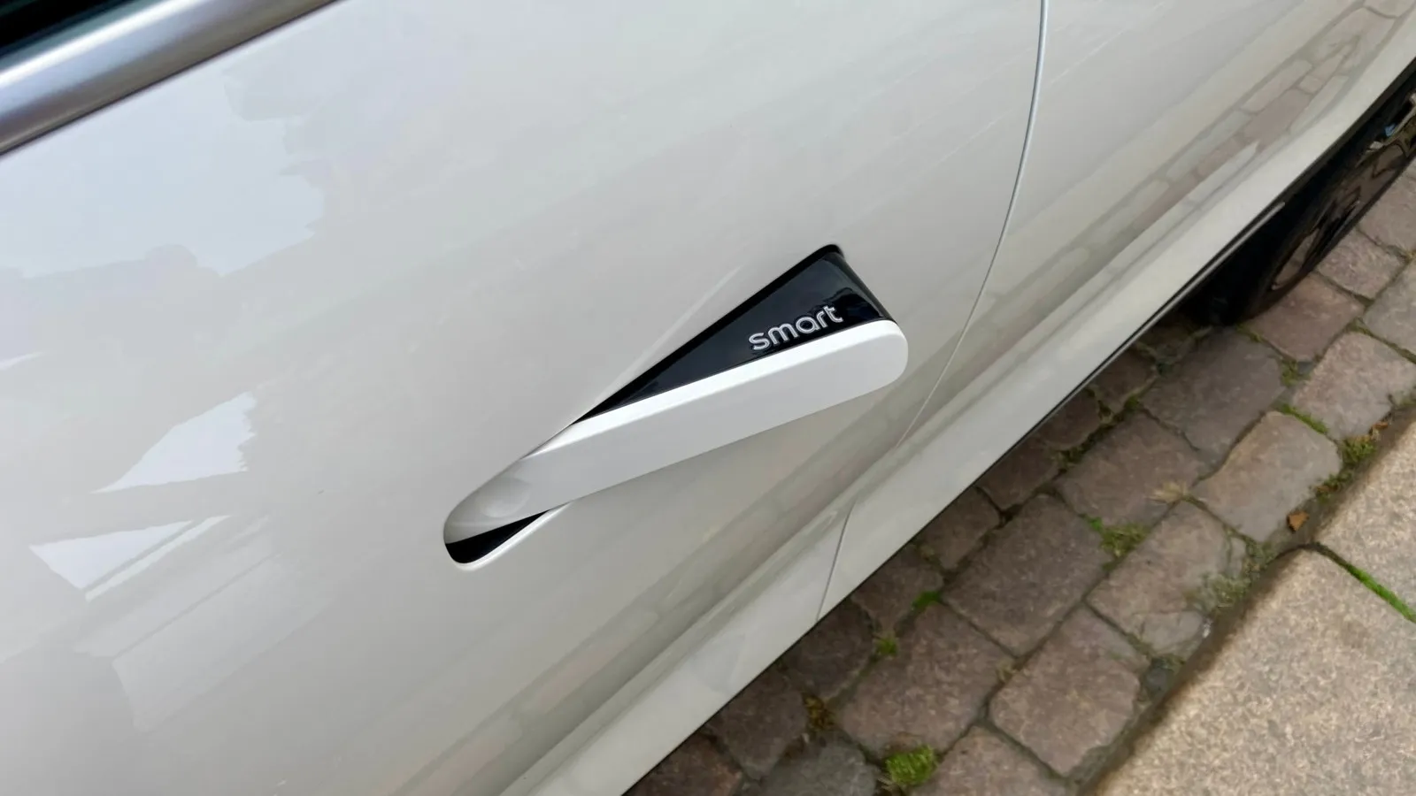 Versenkbare Türgriffe im Samrt #1. Aerodynamisch, aber nicht unbedingt komfortbaler als klassische Bügelgriffe.