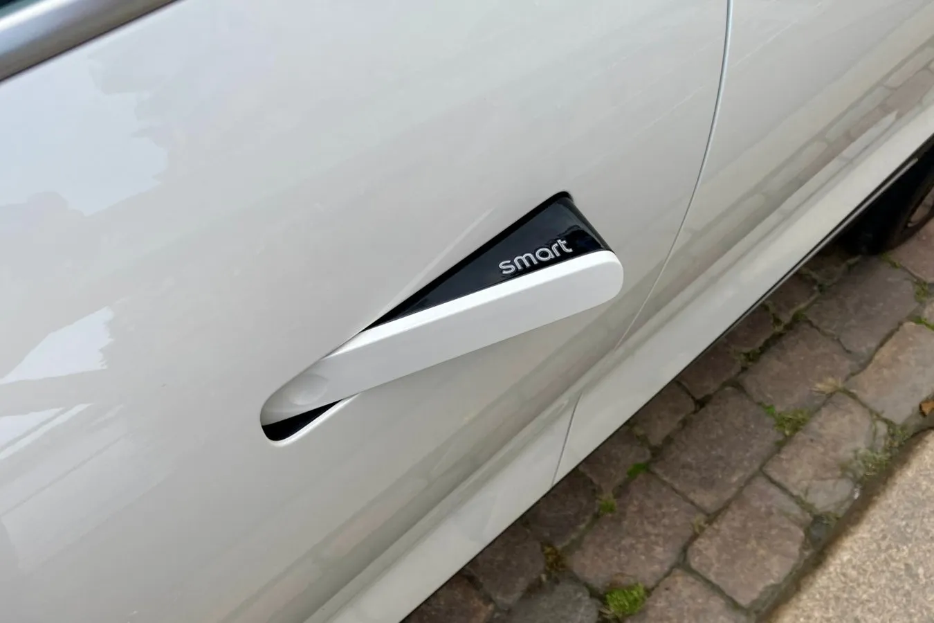 Versenkbare Türgriffe im Samrt #1. Aerodynamisch, aber nicht unbedingt komfortbaler als klassische Bügelgriffe.