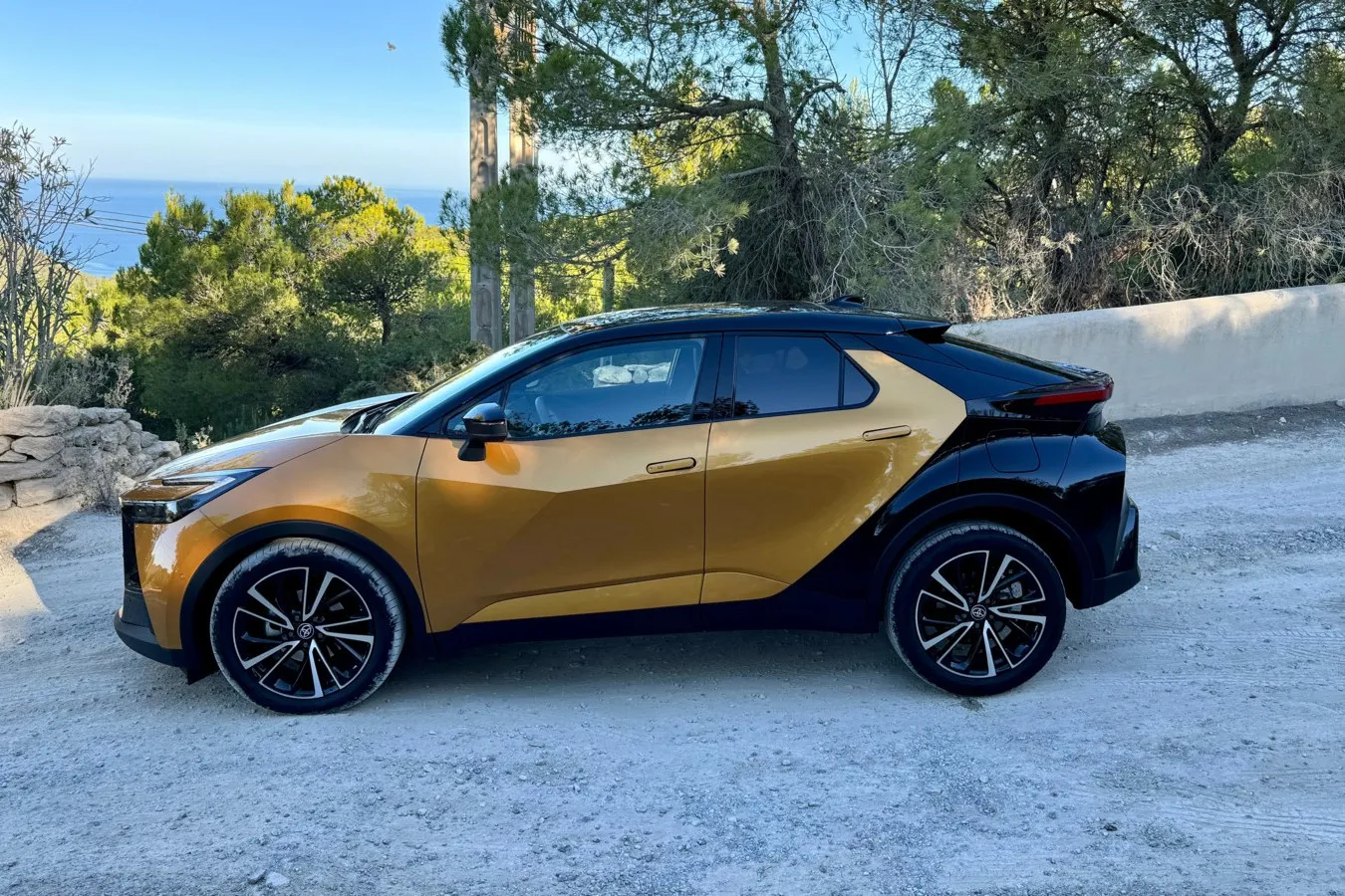 Coupé-Vibes von der Seite: die Silhouette des neuen Toyota C-HR.