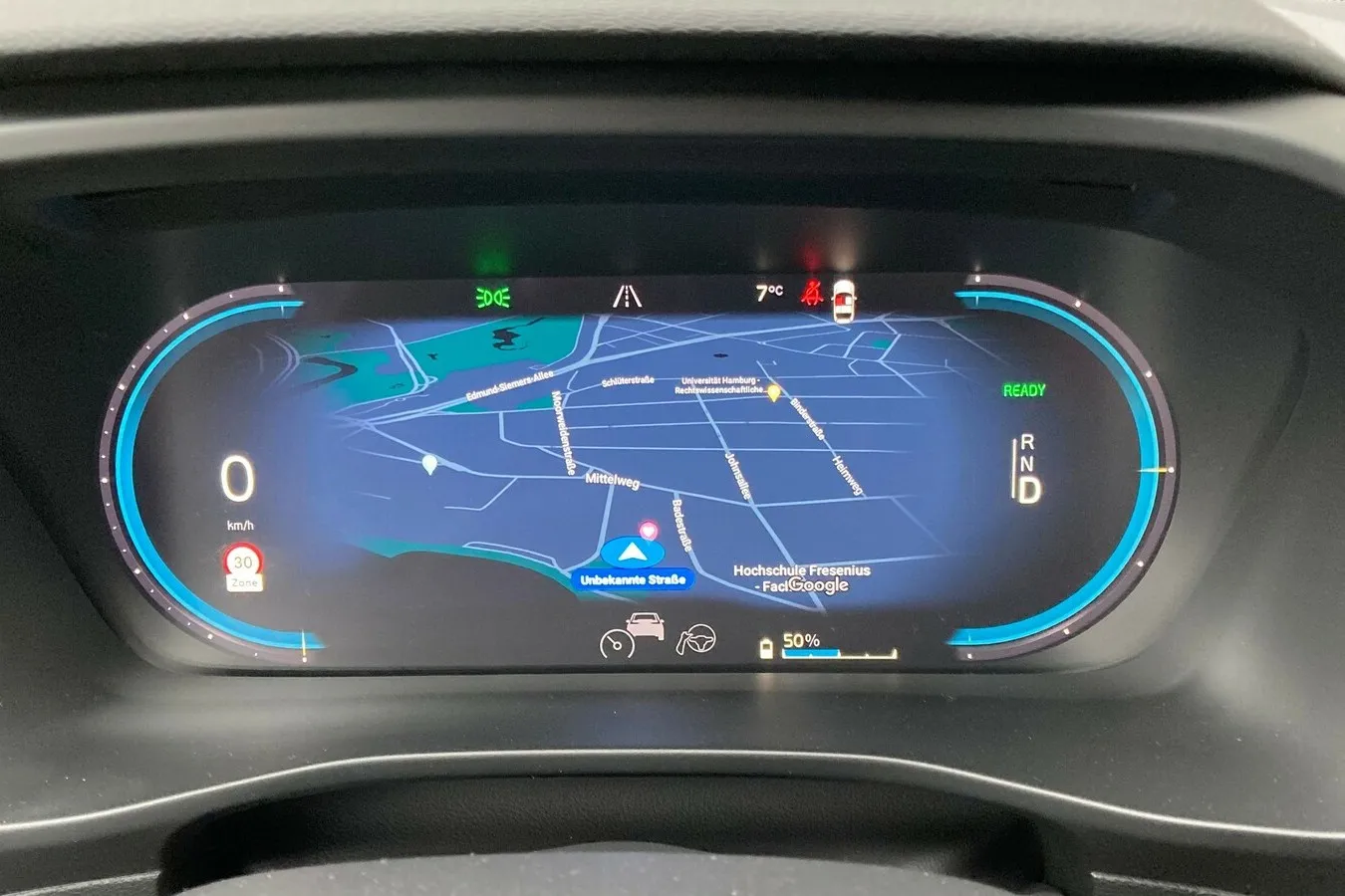 Digitale Instrumente im Volvo XC40.