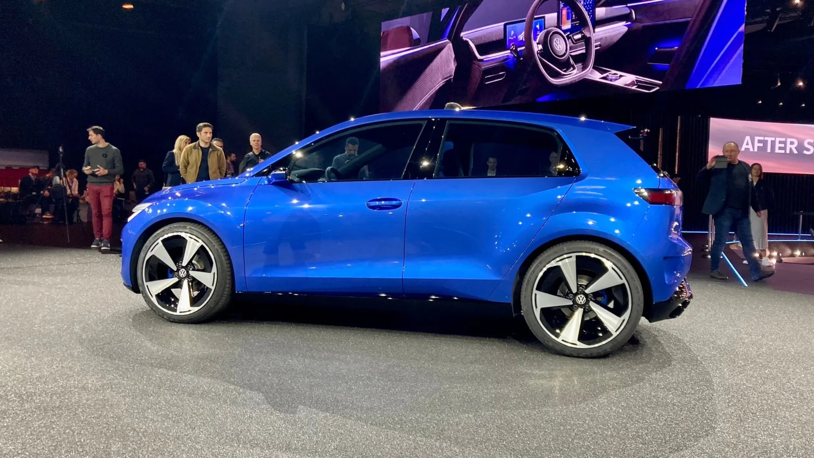 Der ID.2all ist als Fünftürer ausgelegt, die breite C-Säule soll künftig alle kompakten VW kennzeichnen.