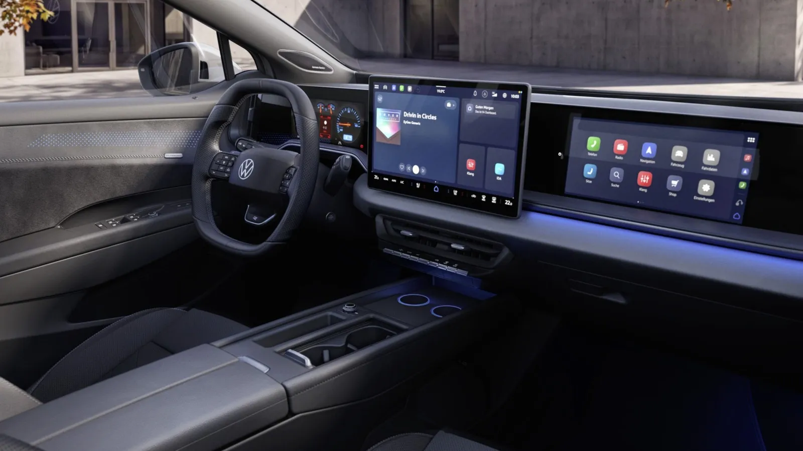 VW ID Tiguan: Das Cockpit bietet bis zu drei Displays.